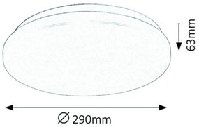 Plafoniera LED design slim modern Rob 29cm