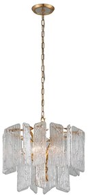Candelabru LUX design deosebit PIEMONTE lucrat manual, cu 4 surse de lumina