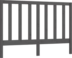 vidaXL Tăblie de pat, gri, 141x4x100 cm, lemn masiv de pin