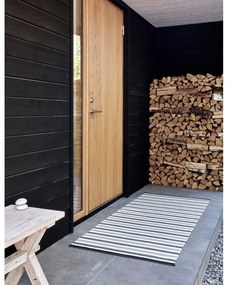 Covor tip traversă pentru interior și exterior gri/bej 85x200 cm Teo Warm Grey – Pappelina