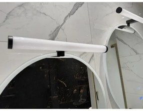 Lampă LED pentru oglindă de baie, 10W, 230V, 45 cm, IP44, negru