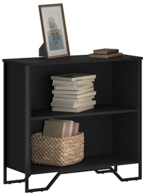 848619 vidaXL Bibliotecă, negru, 80x31x74,5 cm, lemn prelucrat