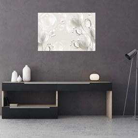 Tablou - Lalele între bule (90x60 cm)