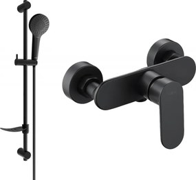 Mexen Milo DF05 baterie de duș cu set de duș, negru - 7134R05-70