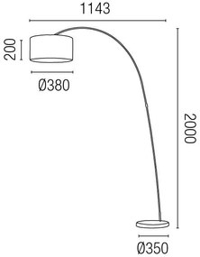 Lampadar, lampa de podea Papua 68463