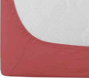 Cearsaf de pat din jerseu Culoare roz inchis, 90x200 cm