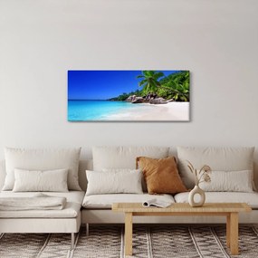 Tablou cu plaja pe insula Praslin (120x50 cm)