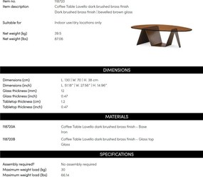 Masuta de cafea design LUX Lavello