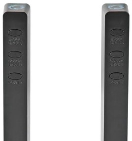 SET 2x lampă LED RGB reîncărcabilă de masă Nedis GALDP110BK LED/250 mAh