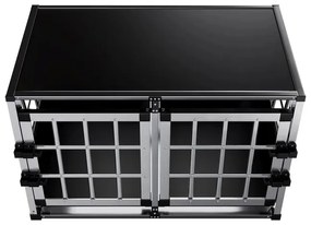 Juskys Lada din aluminiu pentru caini LX