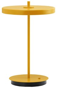 Veioză galbenă LED din metal cu abajur din metal (înălțime 31 cm) Asteria Move – UMAGE