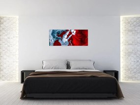 Tablou cu pete abstarcte (120x50 cm)