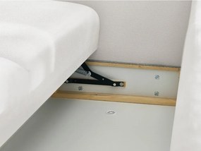 Canapea albă extensibilă/cu spațiu de depozitare 265 cm Ezechiel – Bobochic Paris