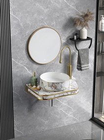 Lavoar Ceramic Premium 021 Pandora – 65.5×37×8 cm, Design Modern & Finisaj Lucios