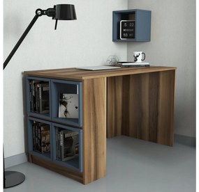 Masă PC Babar (Nuc + Gri albastru). 1088230