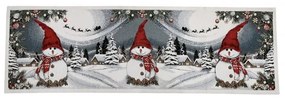 Față de masă tapițerie cu om de zăpadă 40x130 cm