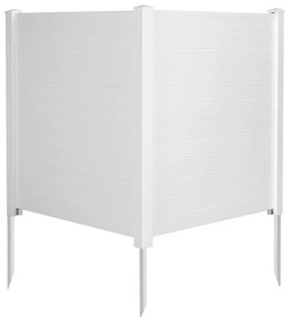Gard decorativ pentru grădină, 124 cm, 2 bucăți