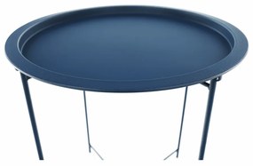 Măsuţă auxiliară cu tavă detaşabilă, albastru închis, RENDER