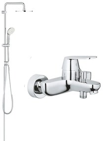 Pachet:Coloana dus Grohe New Tempesta 250,crom, baterie cada dus Eurosmart Cosmo (26980001, 32831000)