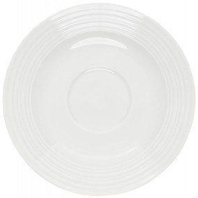 Set servire ceai sau cafea, 12 piese, 6 persoane, alb, Linea