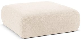 Taburet bej cu tapițerie din stofă bouclé Molino – Micadoni Home