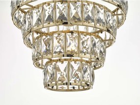 Där Lighting CER0135 - Candelabru pe lanț CERYS 1xE27/60W/230V auriu