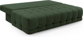 Canapea extensibilă cu ladă Tuko - stofă hidrofobă verde închis Murano 842