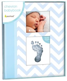 Caietul bebelusului cu amprenta cerneala blue - Pearhead