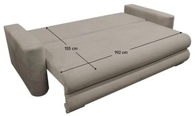 Canapea extensibilă Roselon (gri maro) (cu sp. depozitare). 1096906