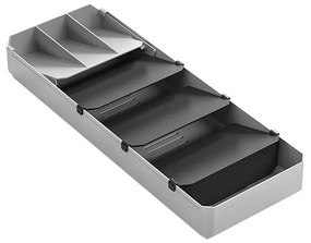 Organizator de tacâmuri gri din plastic 15 x 49 cm – Metaltex
