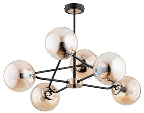 Lustră pe tijă SAGITO 6xE14/10W/230V auriu