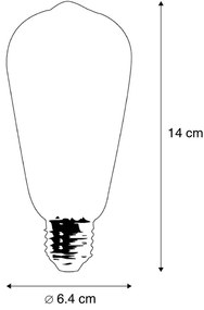 Set de 5 becuri LED inteligente E27 ST64 4.5W 470 lm 1800-4000K