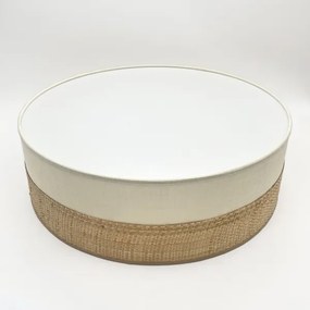 Plafonieră LED SIRJA BOHO LED/36W/230V Ø 45 cm bej/crem