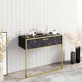 Masă decorativă Polka negru