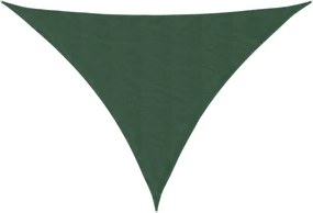 vidaXL Parasolar, verde închis, 5x5x6 m, țesătură oxford, triunghiular