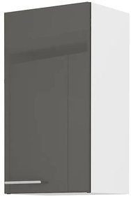 Dulap superior Lavera 40 G 72 1F (alb + gri lucios). 1032420