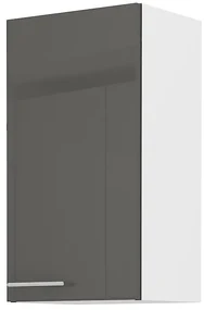 Dulap superior Lavera 40 G 72 1F (alb + gri lucios). 1032420