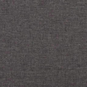 Scaune de bucatarie pivotante, 2 buc., gri inchis, textil 2, Morke gra