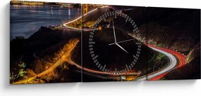 Tablou - Golden Gate Bridge (cu ceas) (90x30 cm)