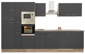 Mobilă de bucătărie Yorki 360, corp din stejar sonoma, cu față antracit satinat