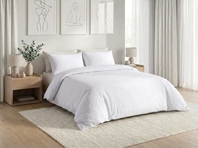 Lenjerie de pat din bumbac CALMORA albă Dimensiune lenjerie de pat: 2 buc 70 x 90 cm | 200 x 220 cm