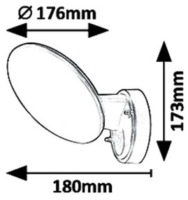 Aplica LED pentru iluminat exterior cu protectie IP54 Varna 8134 RX