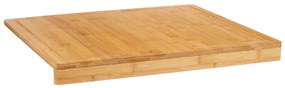 Tocator din bambus cu margine pentru blat, 46 x 53 x 4,3 cm