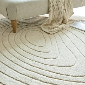 Covor bej din lână 200x290 cm Puddle Wool – Flair Rugs