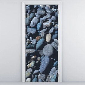 Fototapet pentru usă - Pietricele de plajă (95x205cm)