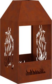 vidaXL Cuptor de foc Maro 50 x 50 x 100 cm