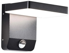 LED Aplica exterior cu senzor LED/17W/230V 4000K negru
