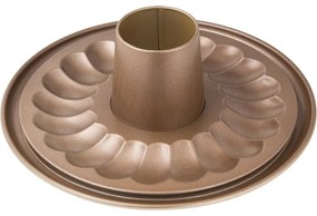 Forma de copt cu fund detasabil Zenker 7352, Rotunda, 26 cm, 2 baze, Acoperire ILAG Premium, Auriu