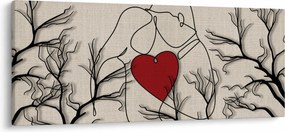 Tablou - Pereche îndrăgostită (120x50 cm)