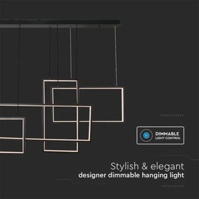 Lustră LED dimabilă pe cablu LED/45W/230V 3000K negru